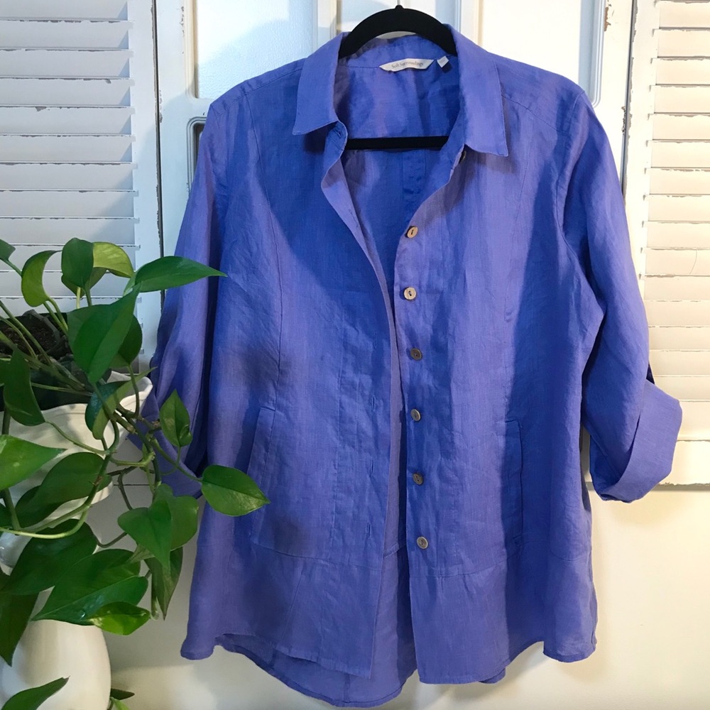 Soft Surroundings Button Top